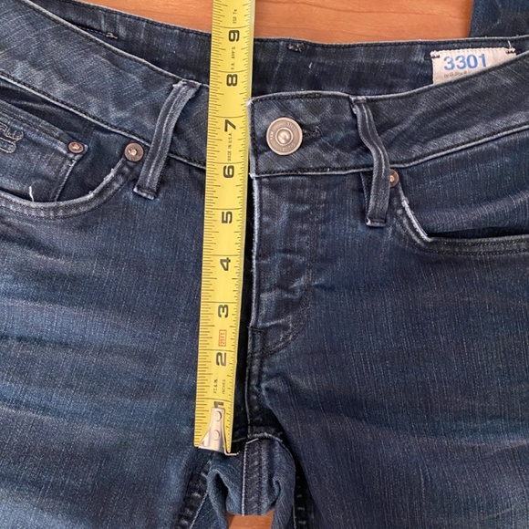 G-Star 3301 Low Rise Skinny Jeans in Dark Wash (Size 27 Tall) - Picture 9 of 10